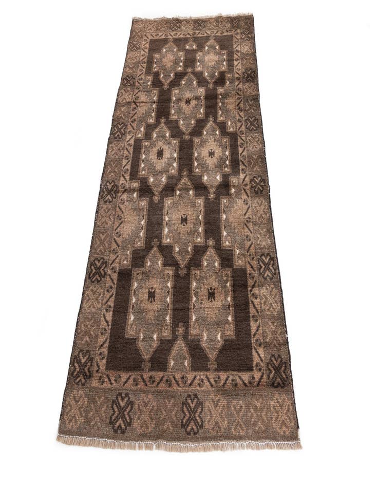 Detail image of  3' 4 x 6' 2  Hand Knotted Ultra Vintage Persian Wool Rug