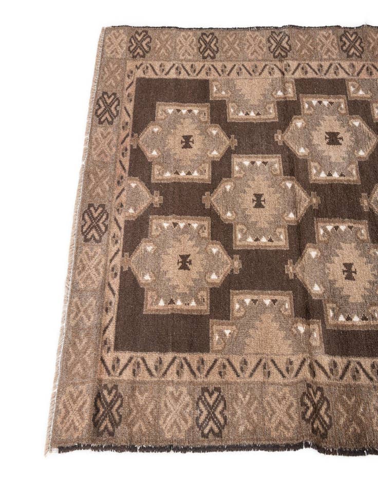 Detail image of  3' 4 x 6' 2  Hand Knotted Ultra Vintage Persian Wool Rug