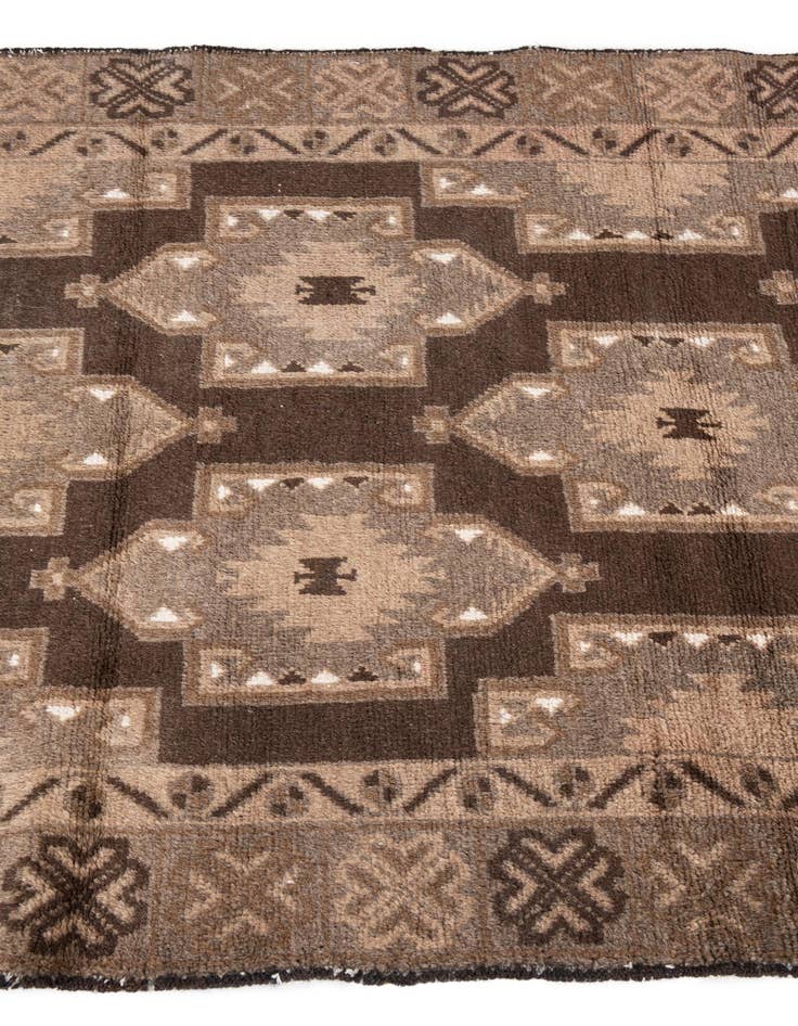 Detail image of  3' 4 x 6' 2  Hand Knotted Ultra Vintage Persian Wool Rug