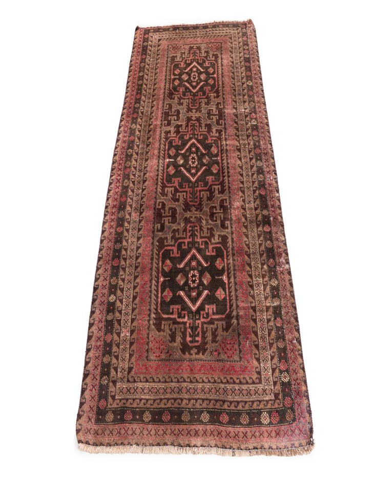 Detail image of  3' 9 x 6' 5  Hand Knotted Ultra Vintage Persian Wool Rug