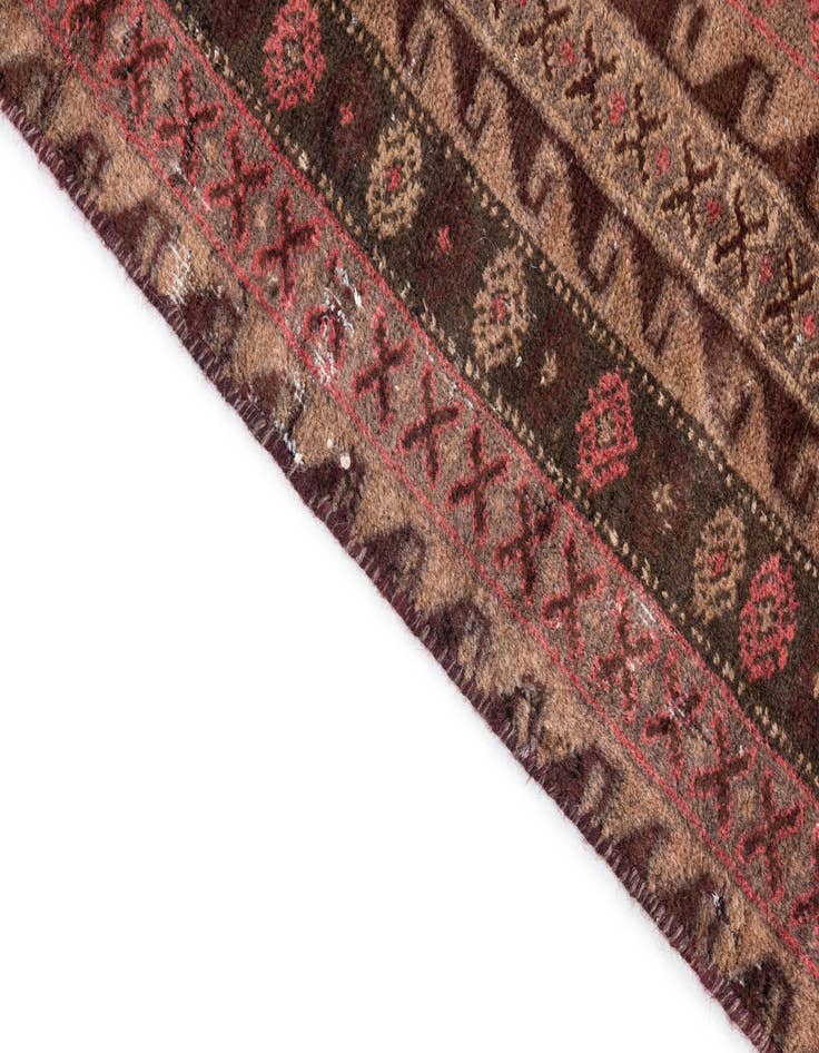 Detail image of  3' 9 x 6' 5  Hand Knotted Ultra Vintage Persian Wool Rug