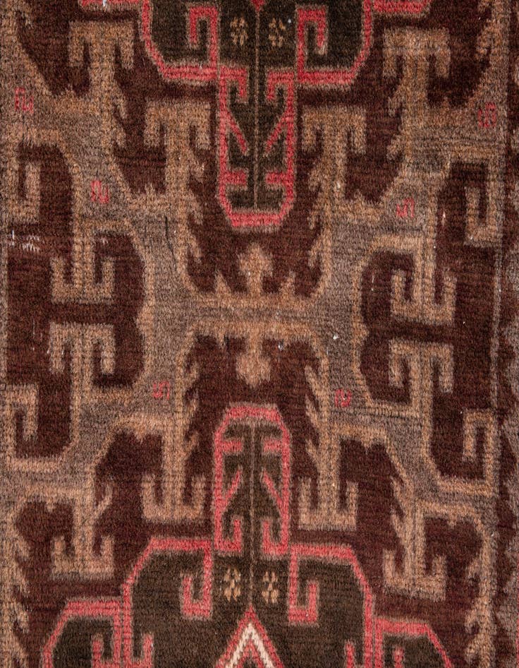 Detail image of  3' 9 x 6' 5  Hand Knotted Ultra Vintage Persian Wool Rug