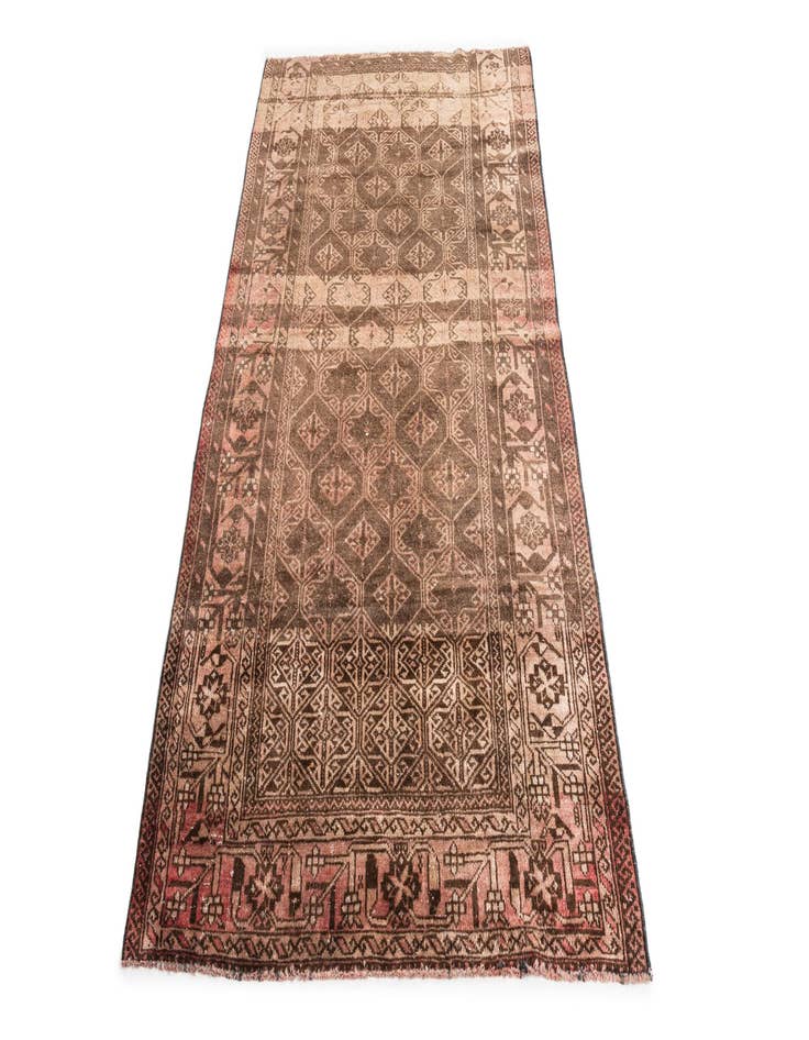 Detail image of  3' 7 x 6' 3  Hand Knotted Ultra Vintage Persian Wool Rug