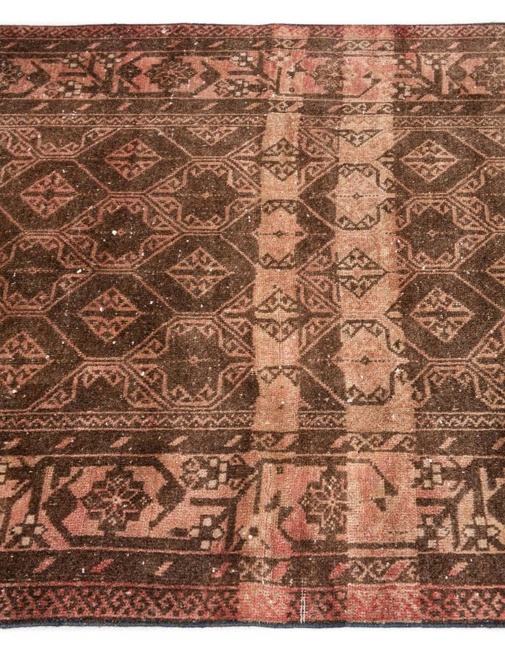 Detail image of  3' 7 x 6' 3  Hand Knotted Ultra Vintage Persian Wool Rug