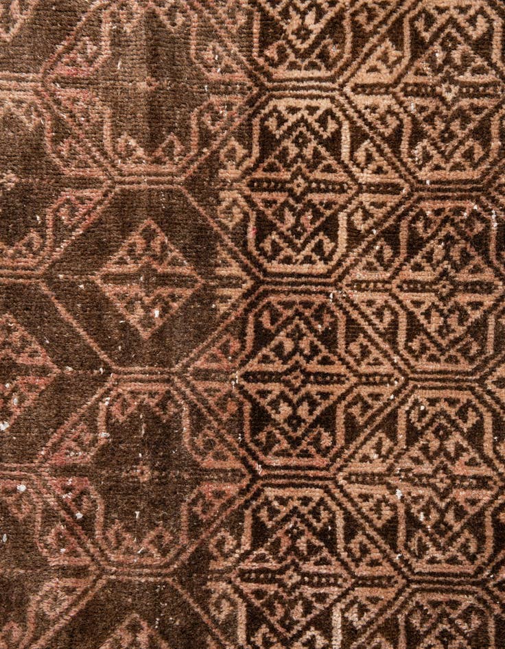 Detail image of  3' 7 x 6' 3  Hand Knotted Ultra Vintage Persian Wool Rug