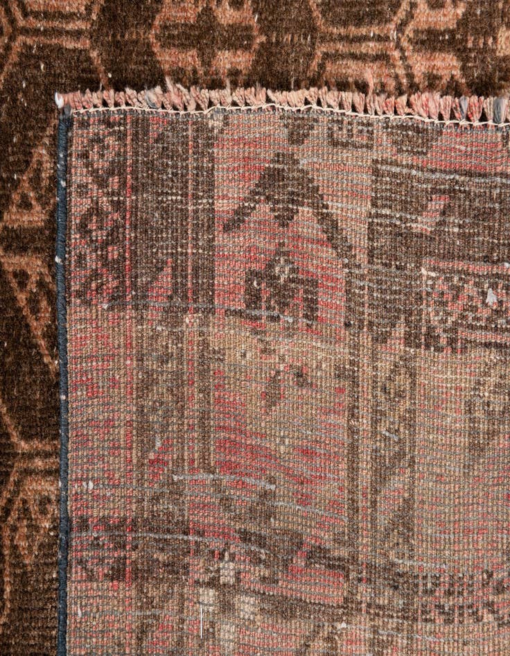 Detail image of  3' 7 x 6' 3  Hand Knotted Ultra Vintage Persian Wool Rug