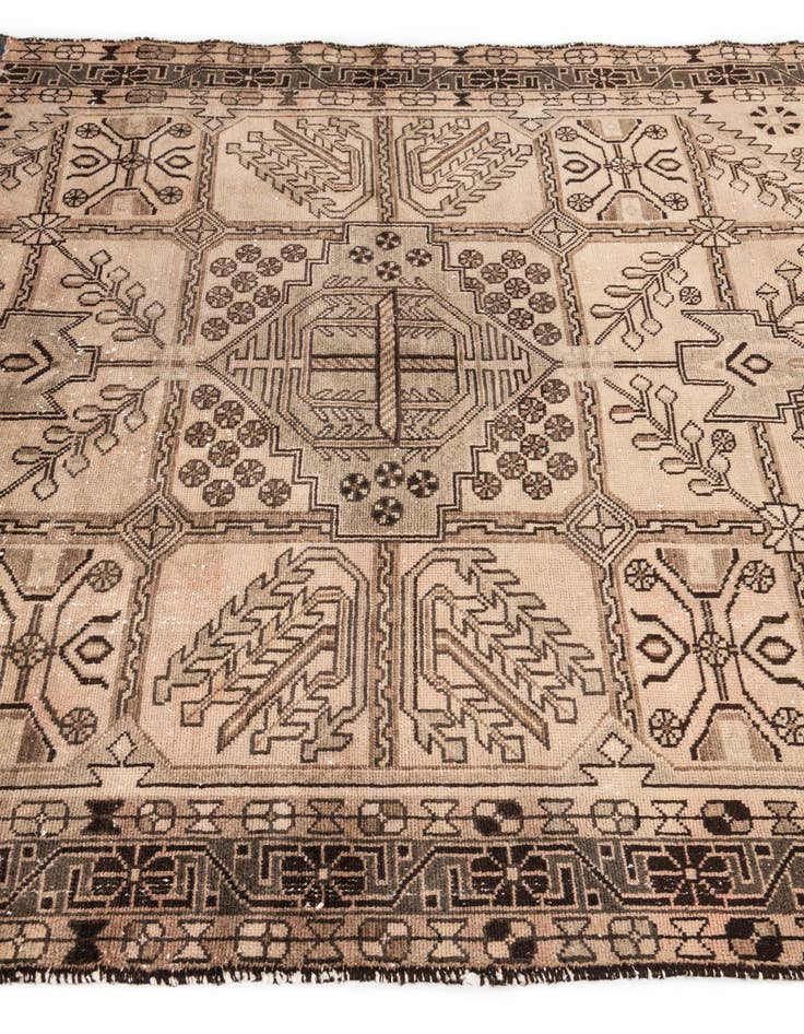 Detail image of  5' x 6' 6  Hand Knotted Ultra Vintage Persian Wool Rug