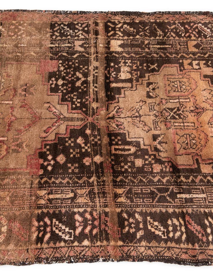 Detail image of  3' 8 x 5' 5  Hand Knotted Ultra Vintage Persian Wool Rug