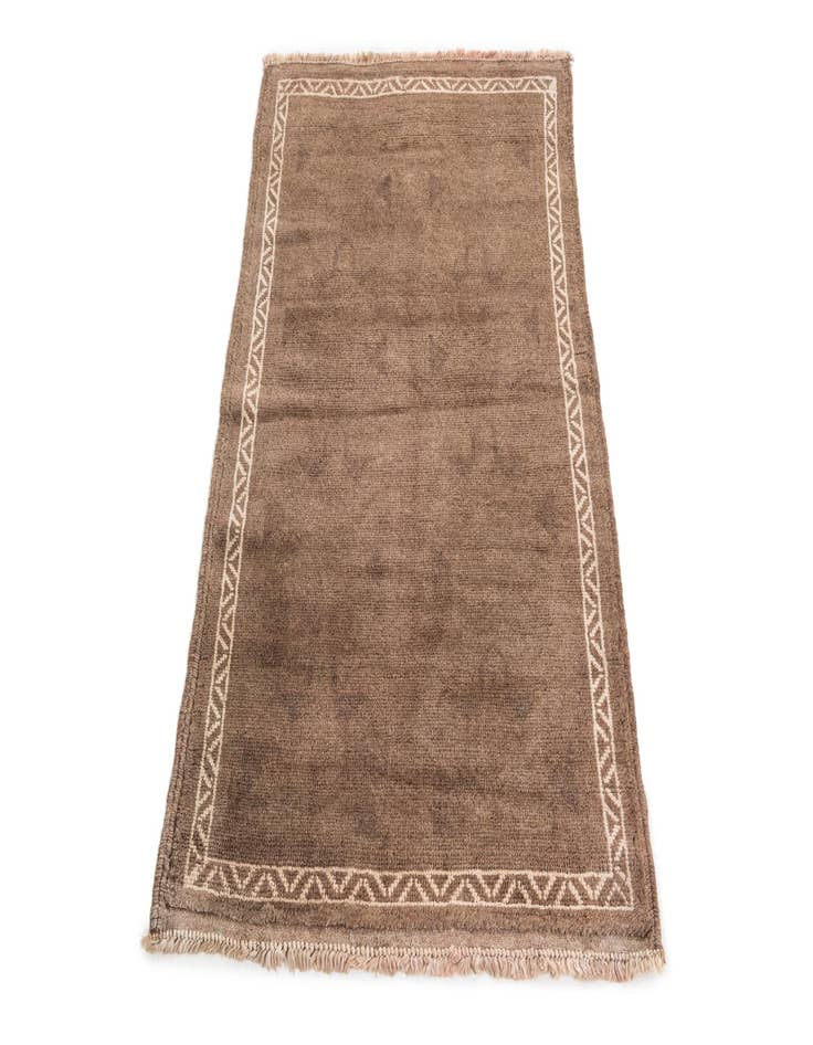 Detail image of  2' 10 x 4' 6  Hand Knotted Ultra Vintage Persian Wool Rug