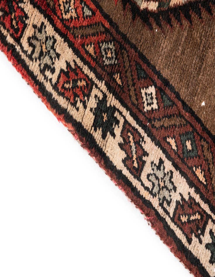 Detail image of  3' 1 x 4' 8  Hand Knotted Ultra Vintage Persian Wool Rug