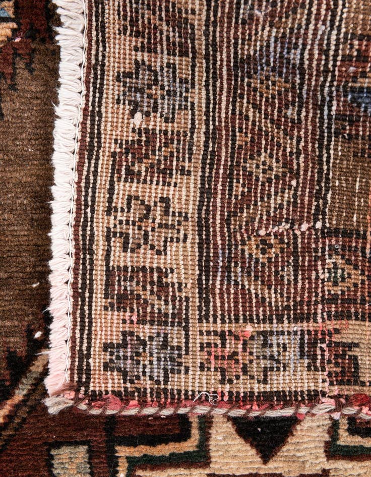 Detail image of  3' 1 x 4' 8  Hand Knotted Ultra Vintage Persian Wool Rug