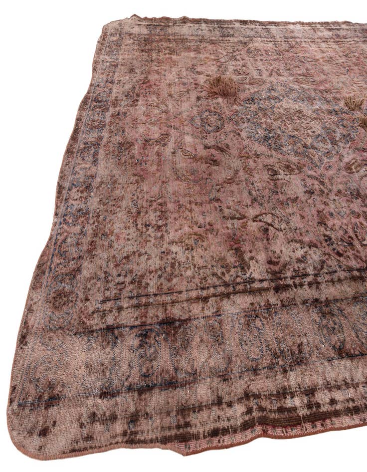 Detail image of  9' 7 x 12' 6  Hand Knotted Ultra Vintage Persian Wool Rug