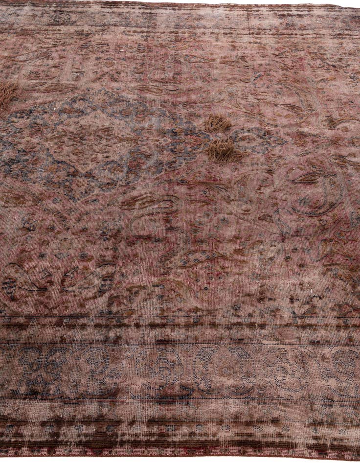 Detail image of  9' 7 x 12' 6  Hand Knotted Ultra Vintage Persian Wool Rug