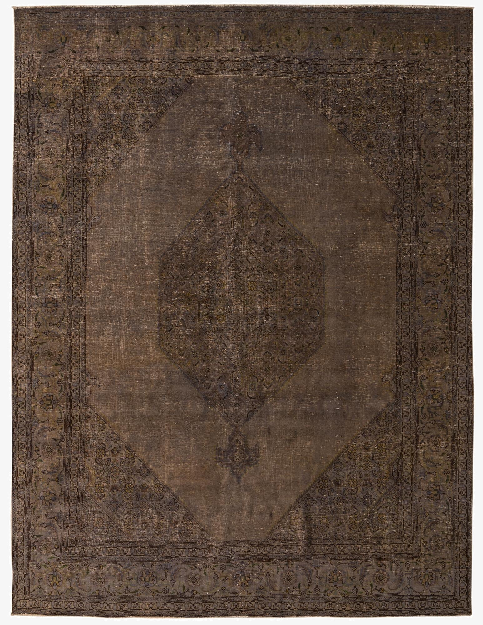  9' 9 x 12' 8  Hand Knotted Ultra Vintage Persian Wool Rug