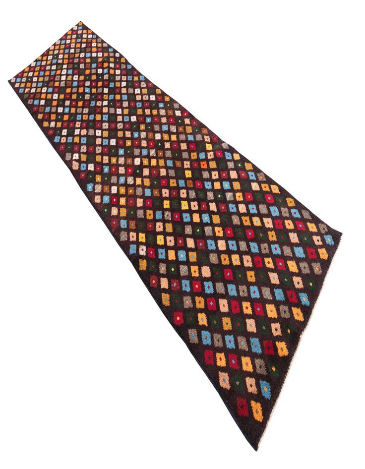 Detail image of  2' 9 x 9' 7  Hand Knotted Balouch Wool Runner Rug