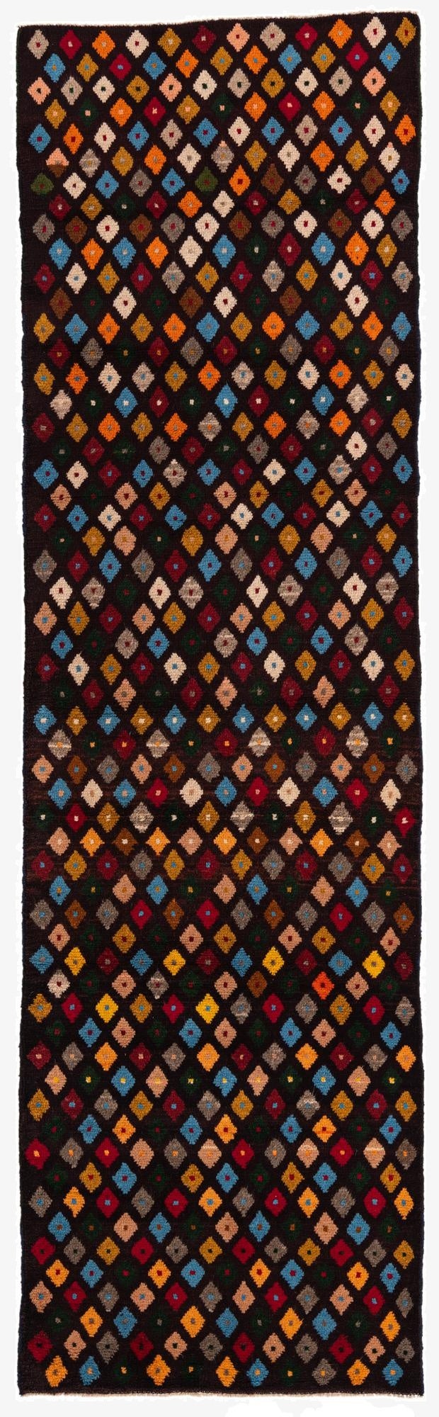  2' 9 x 9' 7  Hand Knotted Balouch Wool Runner Rug