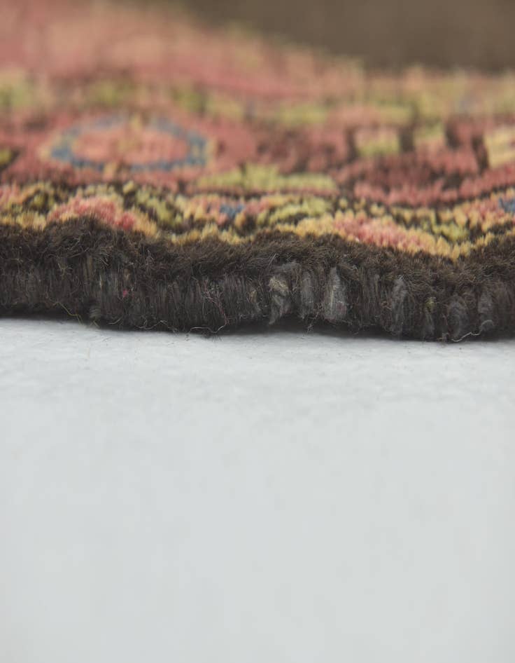 Detail image of  4' x 10' 9  Hand Knotted Hossainabad Persian Wool Runner Rug