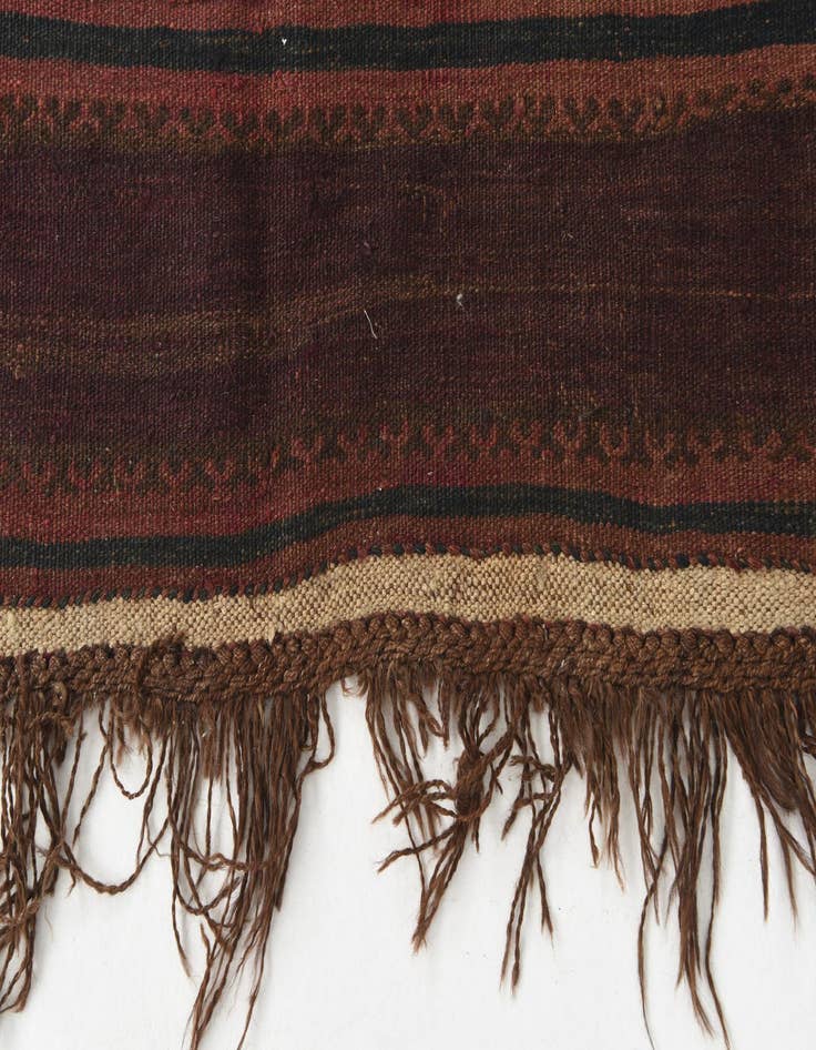Detail image of  4' 7 x 11' 3  Hand Knotted Kilim Fars Persian Wool Runner Rug