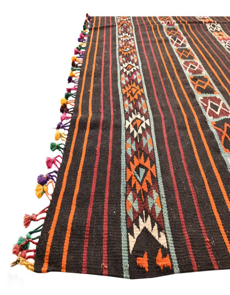 Detail image of  6' x 11' 8  Hand Woven Kilim Fars Wool Runner Rug