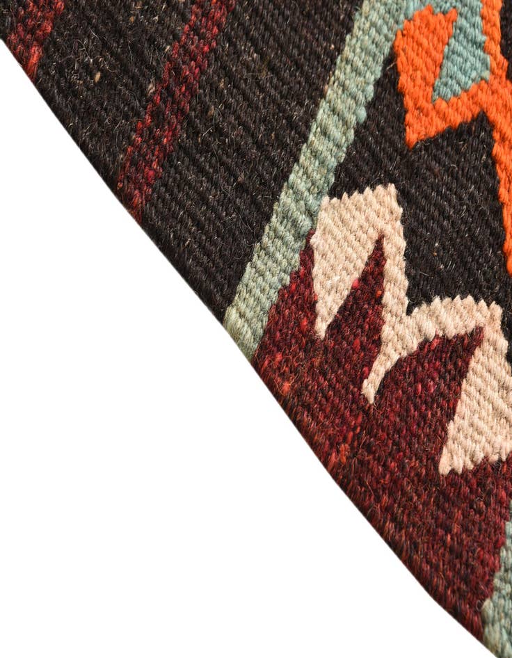 Detail image of  6' x 11' 8  Hand Woven Kilim Fars Wool Runner Rug