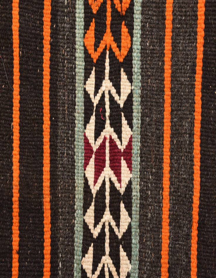 Detail image of  6' x 11' 8  Hand Woven Kilim Fars Wool Runner Rug