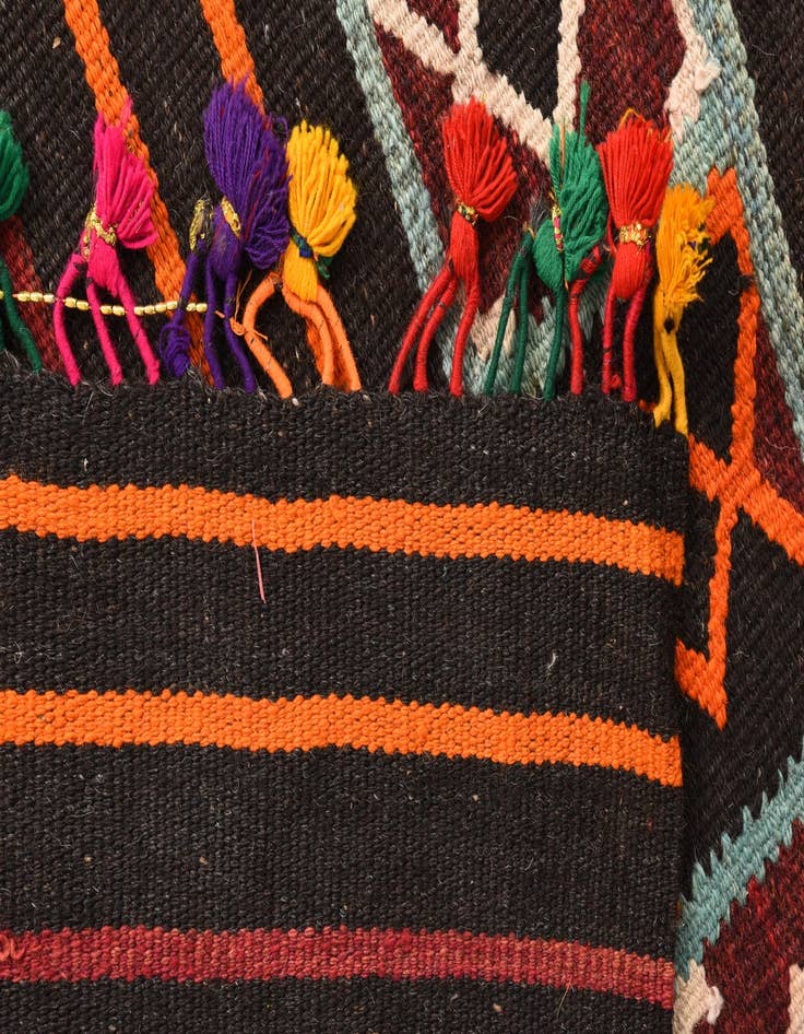 Detail image of  6' x 11' 8  Hand Woven Kilim Fars Wool Runner Rug