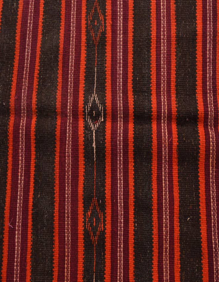 Detail image of  4' 6 x 11' 1  Hand Woven Kilim Modern Wool Runner Rug