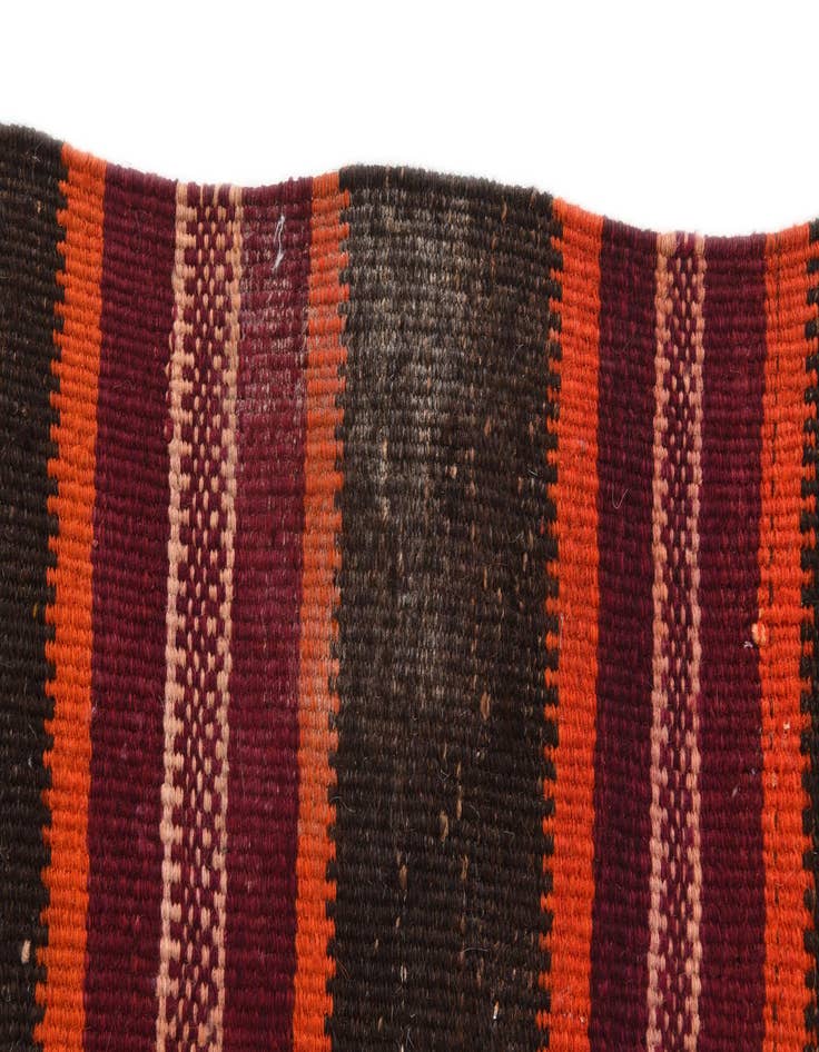 Detail image of  4' 6 x 11' 1  Hand Woven Kilim Modern Wool Runner Rug
