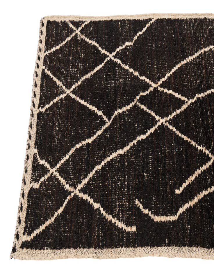 Detail image of  3' x 13' 9  Hand Knotted Moroccan Wool Runner Rug