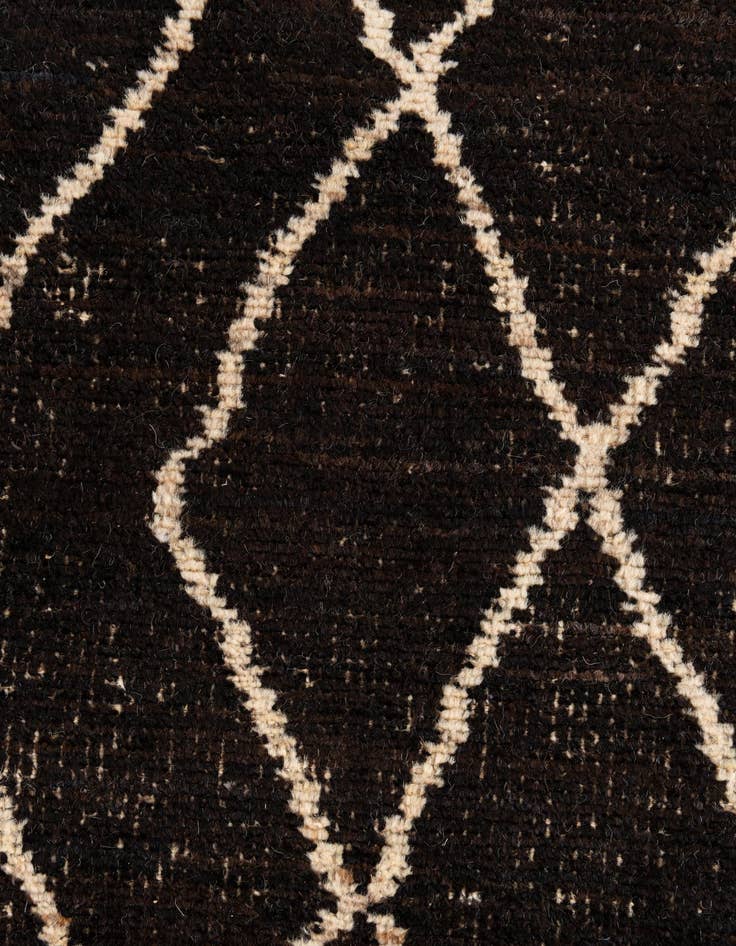 Detail image of  3' x 13' 9  Hand Knotted Moroccan Wool Runner Rug
