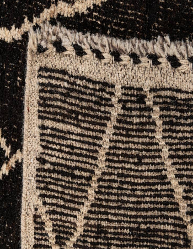 Detail image of  3' x 13' 9  Hand Knotted Moroccan Wool Runner Rug