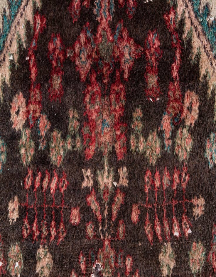 Detail image of  3' 3 x 7'  Hand Knotted Ultra Vintage Persian Wool Runner Rug