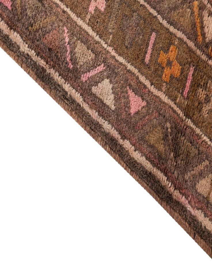 Detail image of  3' 9 x 12' 8  Hand Knotted Ultra Vintage Persian Wool Runner Rug