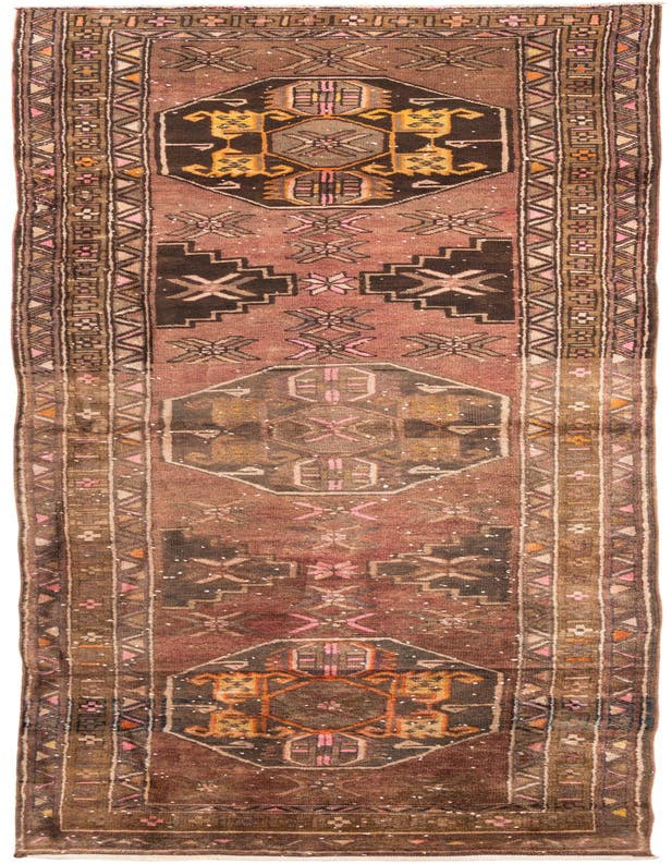  3' 9 x 12' 8  Hand Knotted Ultra Vintage Persian W...