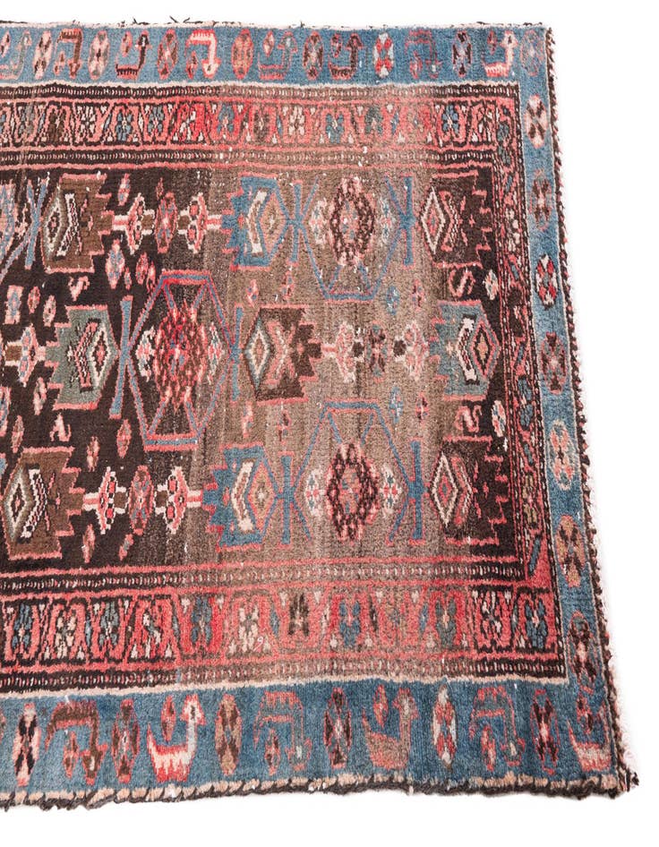 Detail image of  3' 1 x 7' 7  Hand Knotted Ultra Vintage Persian Wool Runner Rug