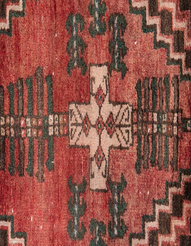 Detail image of  3' x 6' 1  Hand Knotted Ultra Vintage Persian Wool Runner Rug