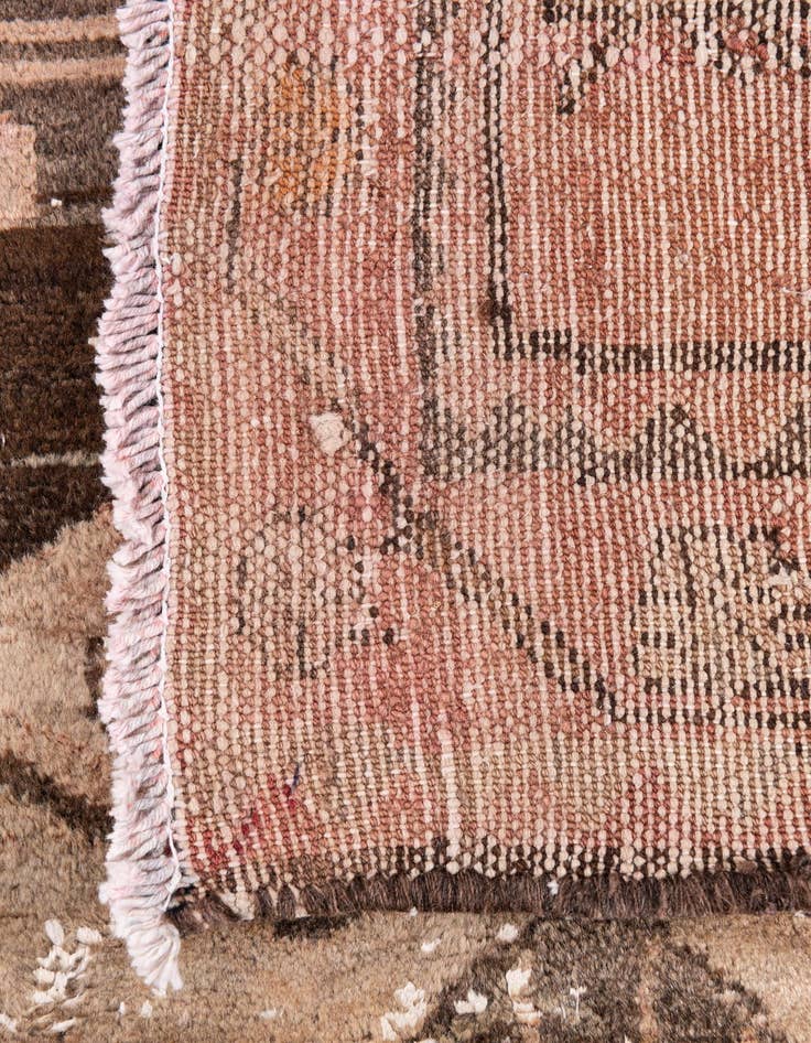 Detail image of  3' 8 x 9' 2  Hand Knotted Ultra Vintage Persian Wool Runner Rug