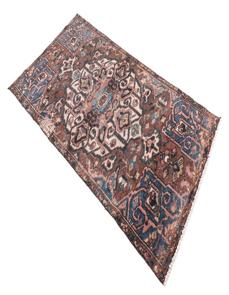 Detail image of  3' x 6'  Hand Knotted Ultra Vintage Persian Wool Runner Rug