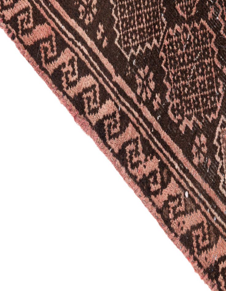 Detail image of  2' 6 x 5' 5  Hand Knotted Ultra Vintage Persian Wool Runner Rug