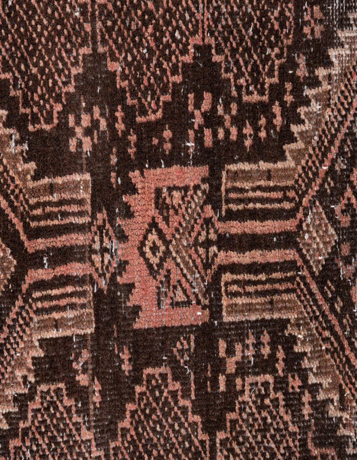 Detail image of  2' 6 x 5' 5  Hand Knotted Ultra Vintage Persian Wool Runner Rug