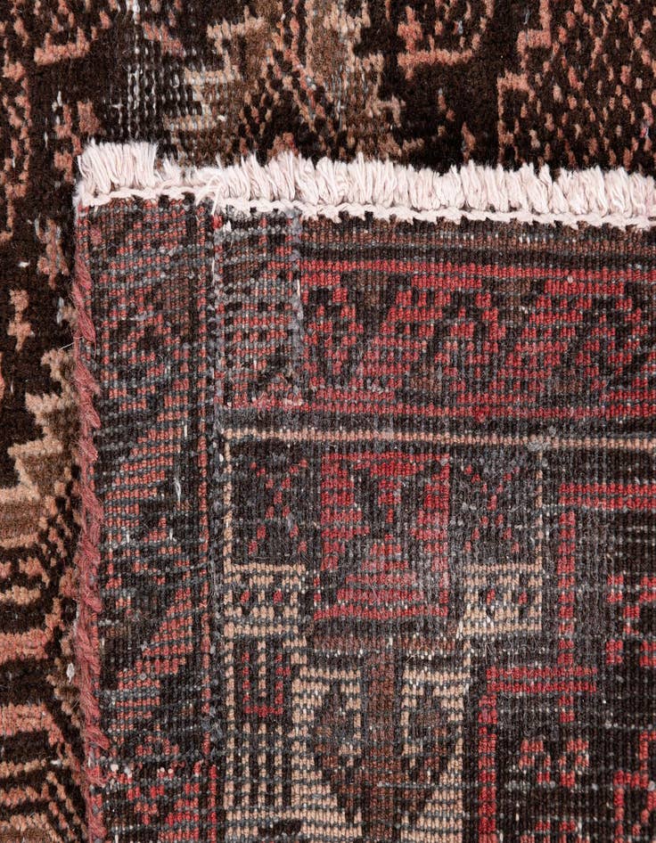 Detail image of  2' 6 x 5' 5  Hand Knotted Ultra Vintage Persian Wool Runner Rug