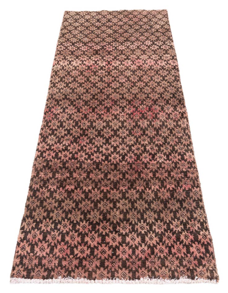 Detail image of  2' 7 x 5' 9  Hand Knotted Ultra Vintage Persian Wool Runner Rug