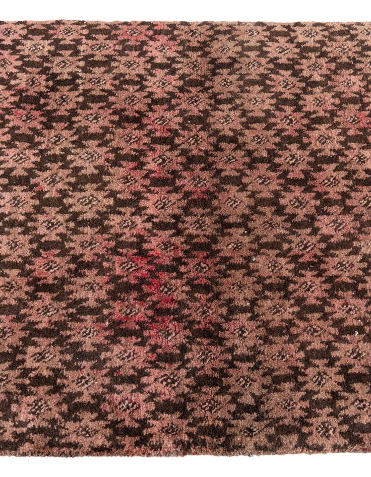 Detail image of  2' 7 x 5' 9  Hand Knotted Ultra Vintage Persian Wool Runner Rug