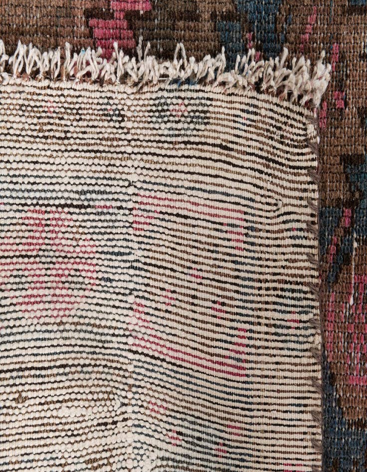 Detail image of  3' 7 x 8' 6  Hand Knotted Ultra Vintage Persian Wool Runner Rug