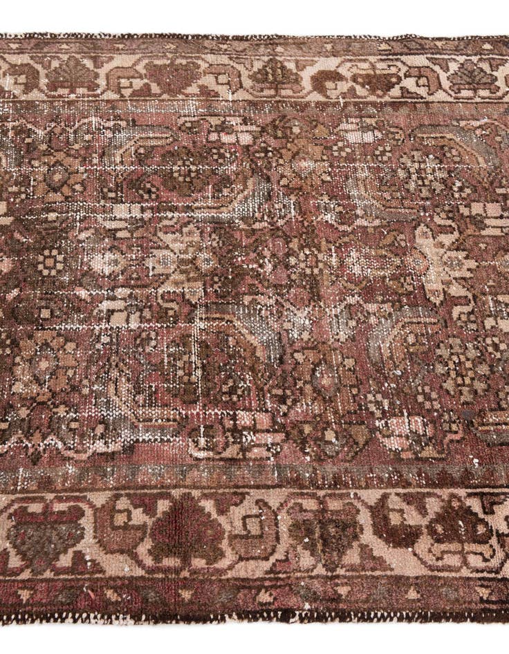 Detail image of  3' 6 x 9' 1  Hand Knotted Ultra Vintage Persian Wool Runner Rug