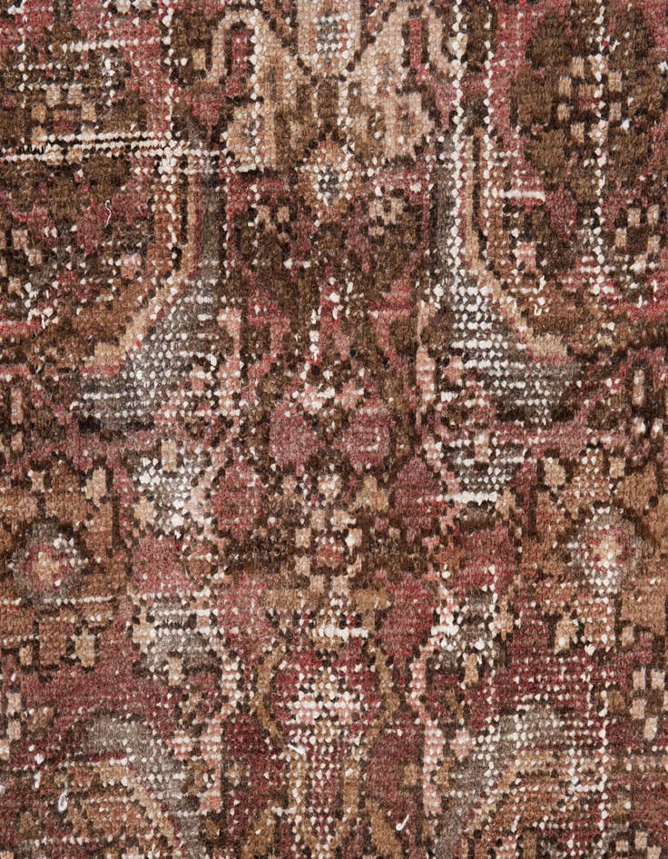 Detail image of  3' 6 x 9' 1  Hand Knotted Ultra Vintage Persian Wool Runner Rug