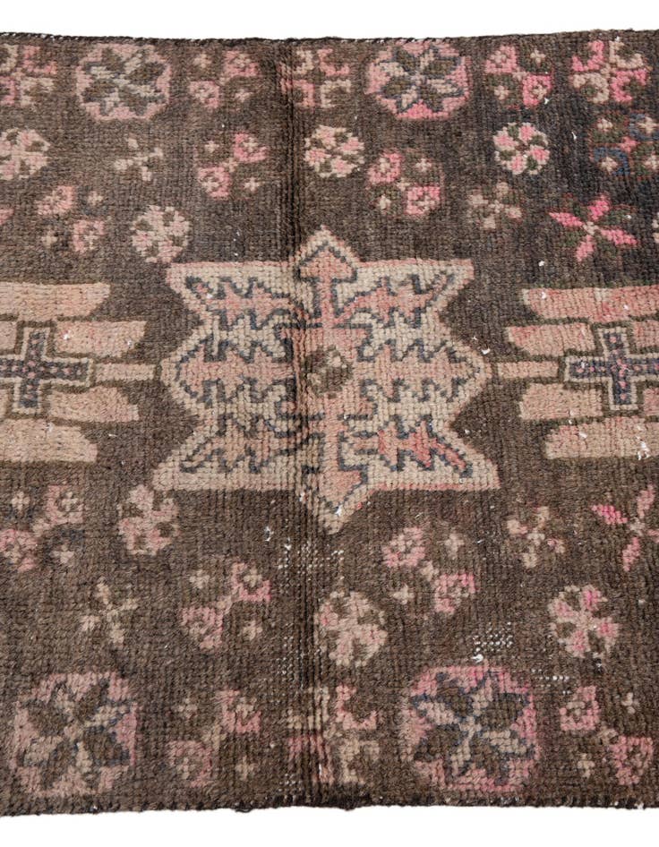 Detail image of  2' 5 x 6' 9  Hand Knotted Ultra Vintage Persian Wool Runner Rug