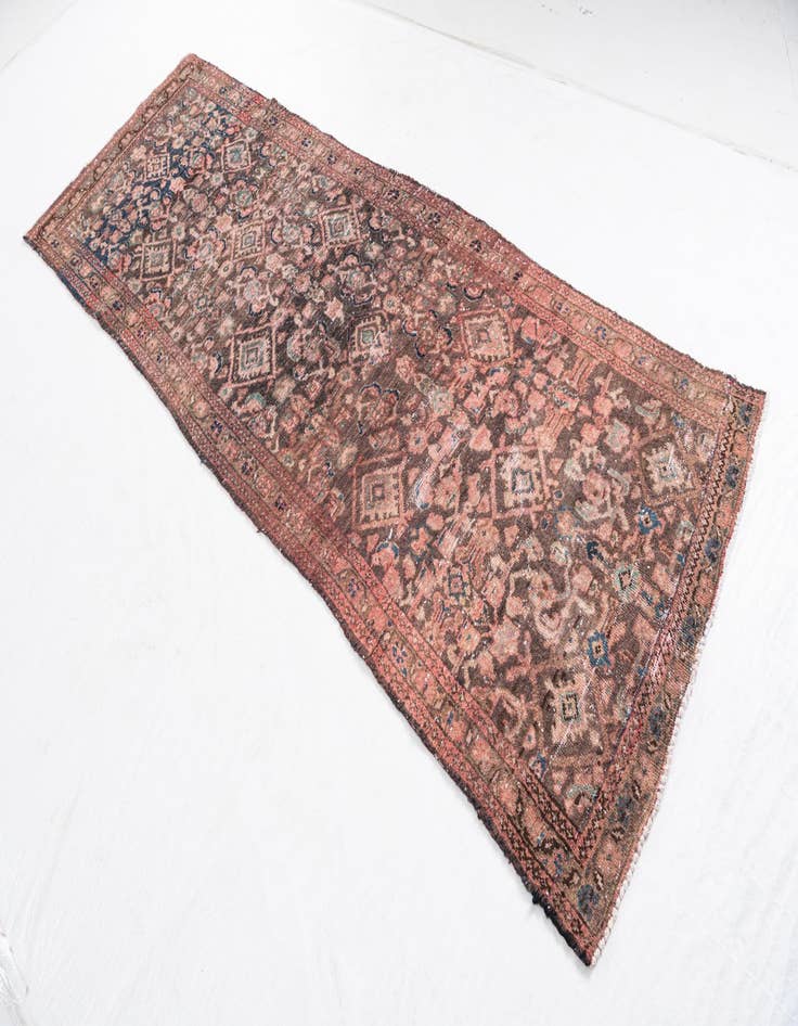 Detail image of  3' 3 x 9' 2  Hand Knotted Ultra Vintage Persian Wool Runner Rug