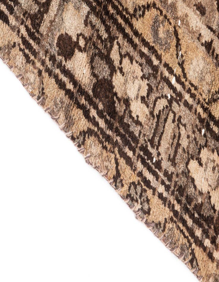 Detail image of  3' 7 x 10' 2  Hand Knotted Ultra Vintage Persian Wool Runner Rug