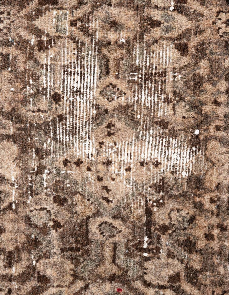 Detail image of  3' 7 x 10' 2  Hand Knotted Ultra Vintage Persian Wool Runner Rug